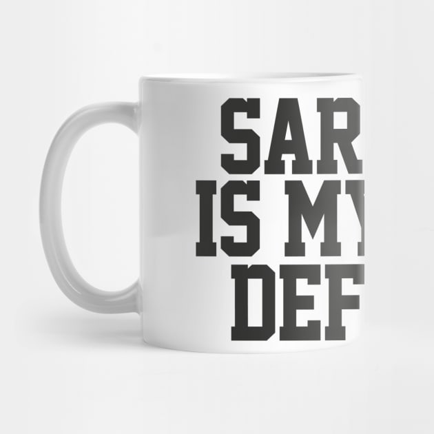 Sarcasm Is My Only Defense - Sarcasm Typography Gift by DankFutura